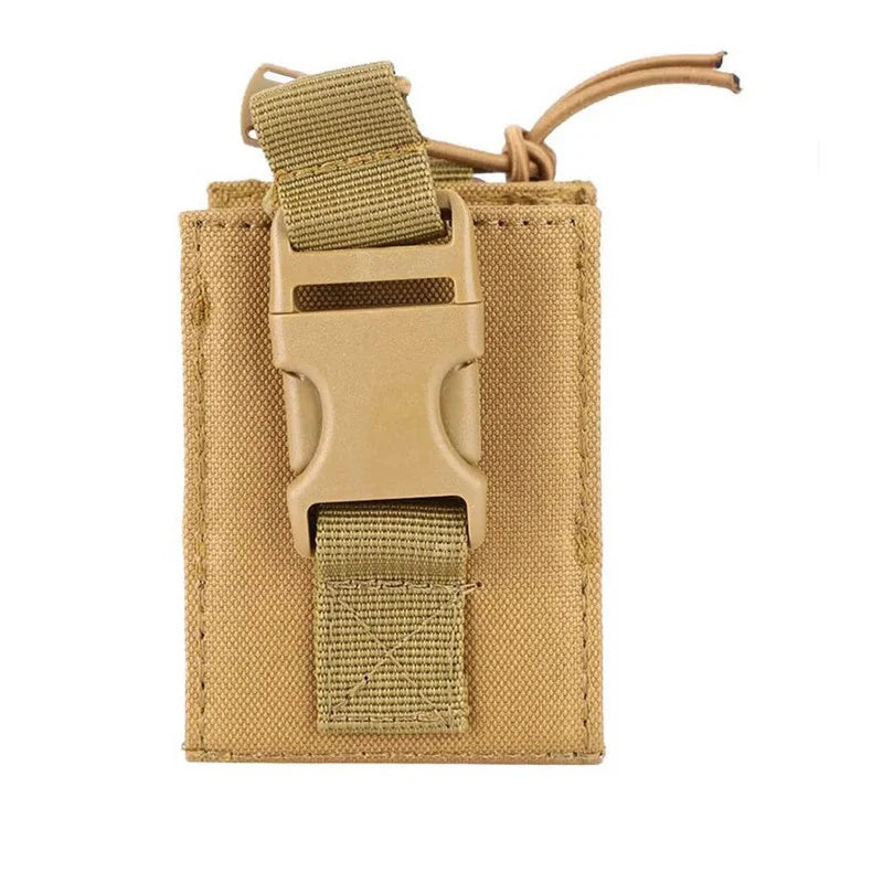 Tactical Walkie Talkie Holder Bag Molle Radio Pouch Nylon Waist Pack Pocket Pendant Pouch Hunting Accessories