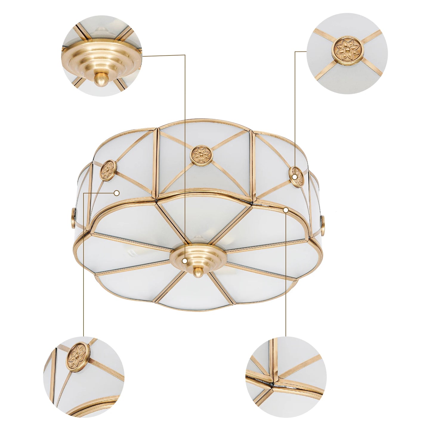 LED Light Modern Style E27 Indoor Ceiling Lamp Flower Shaped Fixture 110-240V Flush Mount Chandelier