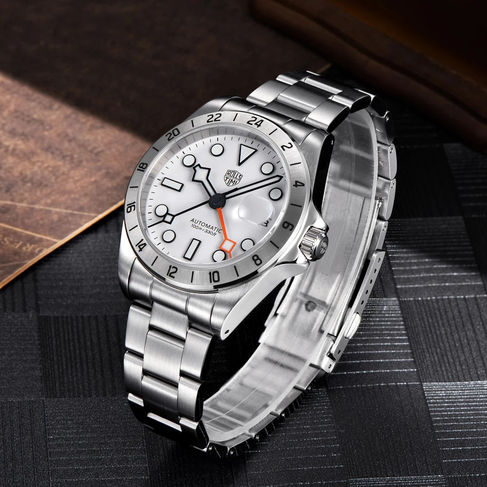 2025 New RollsTimi GMT Men's Mechanical Watches Luxury NH34 Automatic Watch For Men AR Sapphire Mirror Super Luminous Waterproof