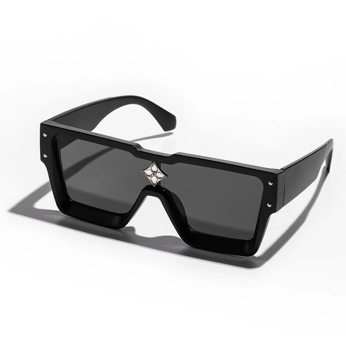 Ruiao Retro Black Millionaire Shades Luxury Sunglasses 2025 For Men Designer Famous Brand Square Sun Glasses Man Women Sunglass