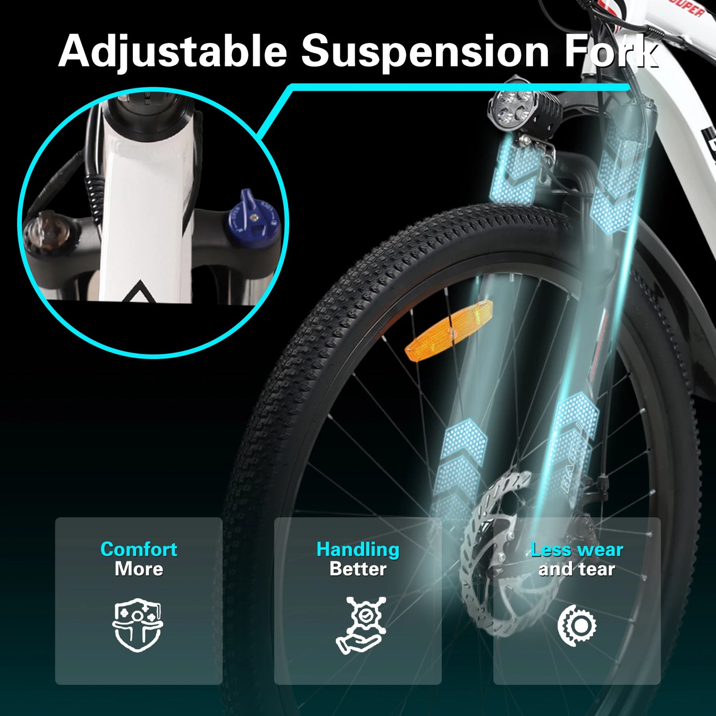 BAOLUJIE S1 Electric Bike for Adults 1000W Motor E bike 70 Miles Rang 28MPH Removable Battery Electric Bicycles【1 Year Warranty】