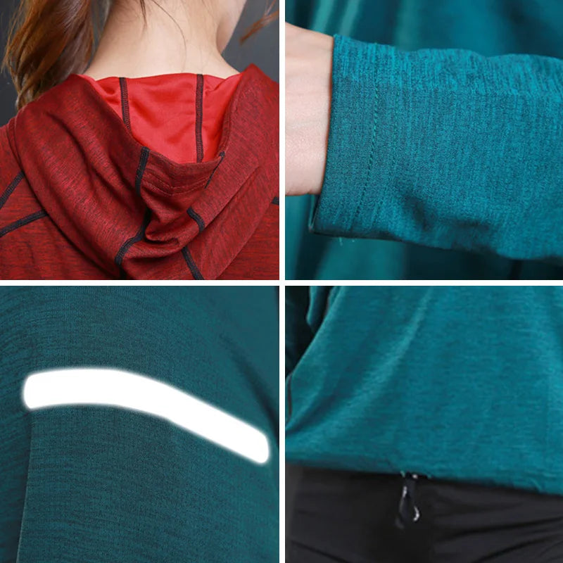 Women Fitness Gym t Shirt Quick Dry Sport Running t-Shirts Long Sleeve Bodybuilding Top Elastic Training Yoga Shirt Gym Clothing
