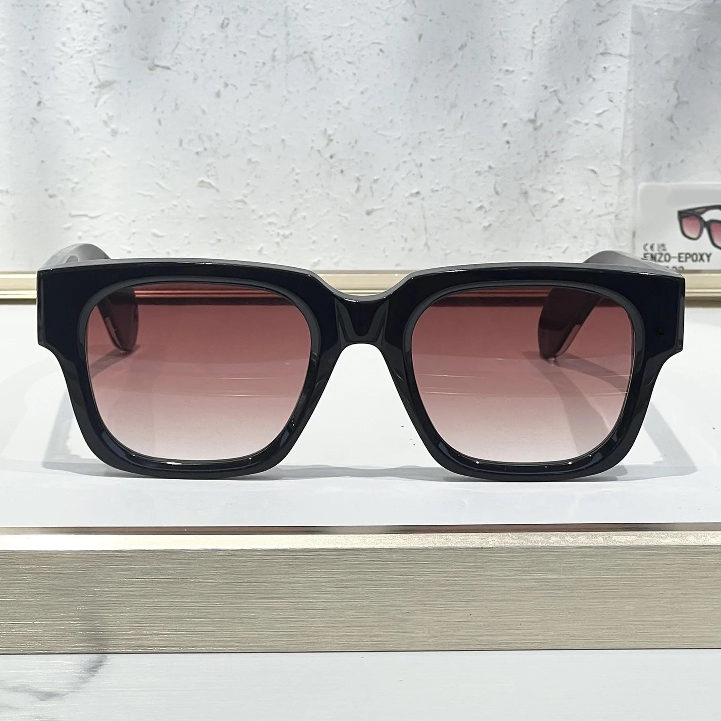 JMM ENZO EPOXY Luxury Handmade Sunglasses UV400 Classic Fashion High-Quality Outdoor Holiday Sun Glasses  Man And Woman