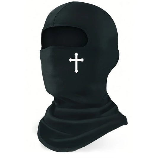 Breathable Black Balaclava Face Mask Bicycle Motorcycle Cycling Full Face Mask Hat Outdoor Hiking Riding Sunscreen Head Cover