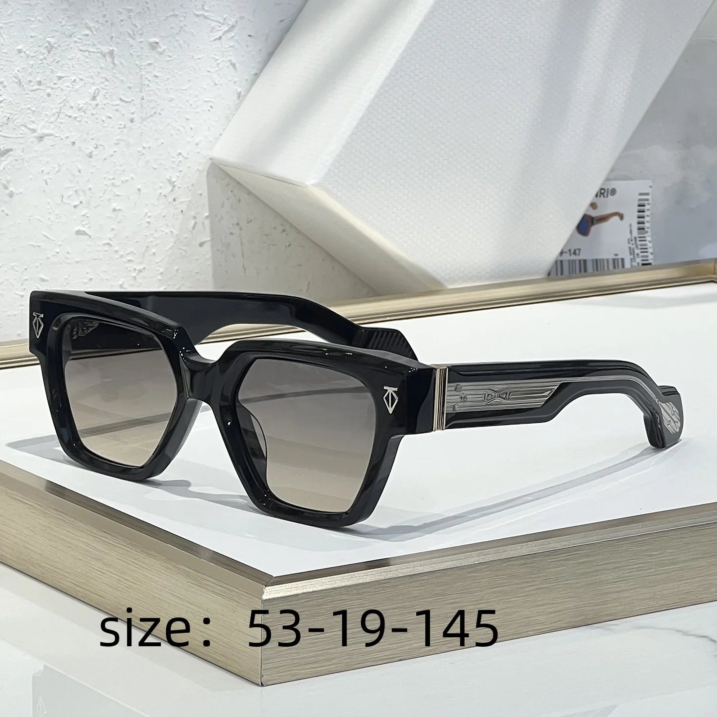 INS UTOPIA UV400 Thick Acetate Handmade Square Sunglasses Designer Trendy Eyewear Top Quality for Men and Women