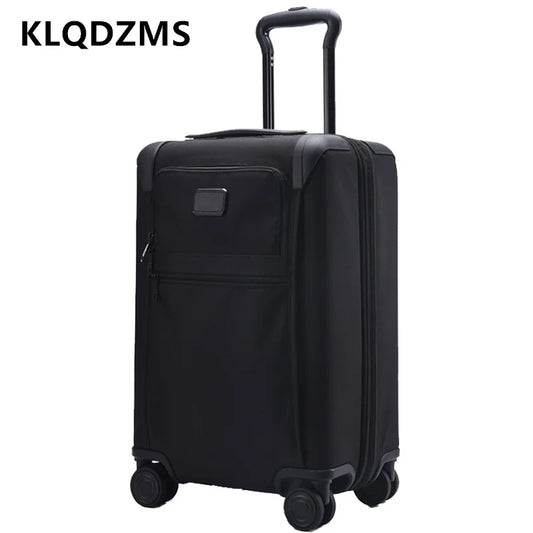KLQDZMS Rolling Luggage 24Inch Oxford Cloth Trolley Case 20" Expandable Boarding Case Trolley Style Travel Bag Men's Suitcase