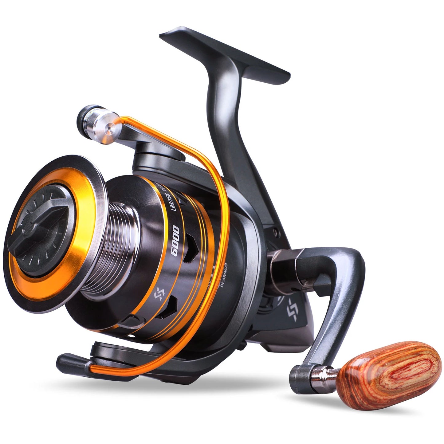 Sougayilang 4000/5000 Spinning Fishing Reel Aluminum Alloy Spool Max Drag 16kg 5.2:1 Gear Ratio Spinning Bass Freshwater Fishing