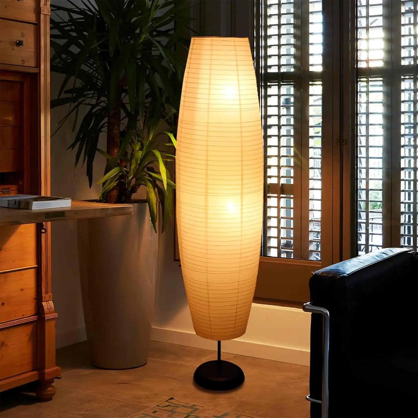Paper Floor Lamp - Rice Paper Lantern Floor lamp Modern Large Floor Lamp for Bedroom,Living Room