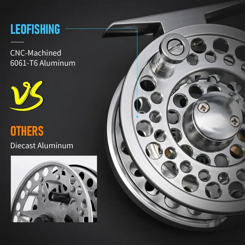 Fly Fishing Reel Aluminum Alloy Fly Fishing Reel Fly Reel Spinnings Reels Fishing 1/2 3/4 5/6 7/8 WT Fly Reels Fishing Accessory