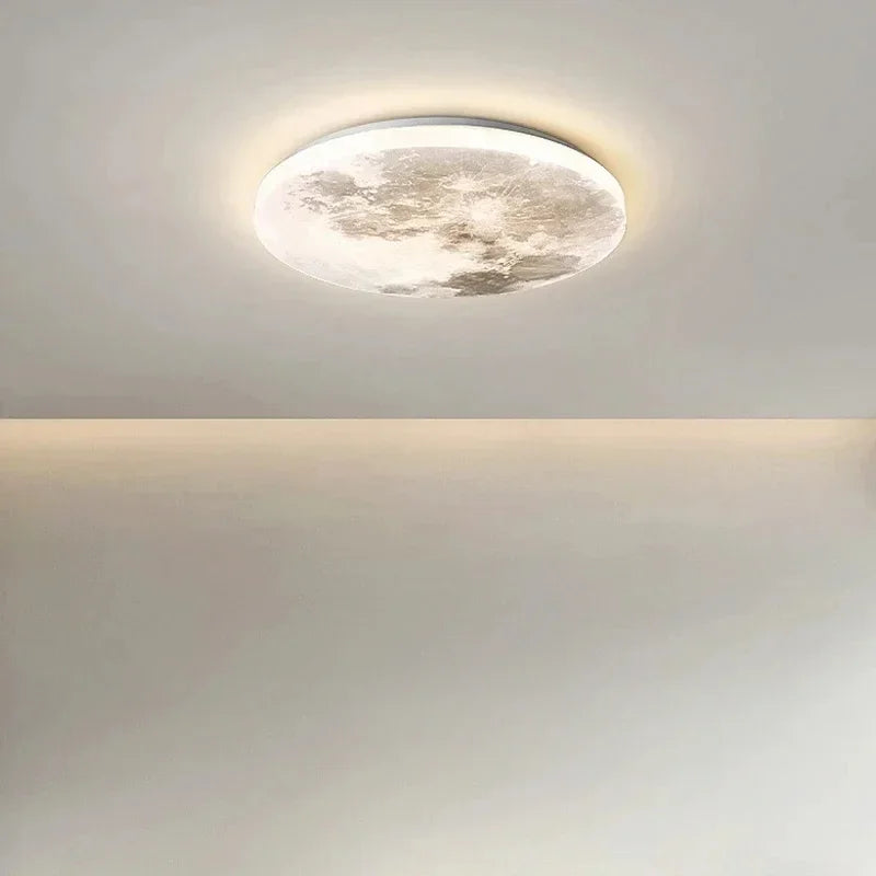 Modern Moon Wall Lamp Creative LED Living Room Bedroom Lamp Home Decoration Moon Starry Sky Ceiling Lamp