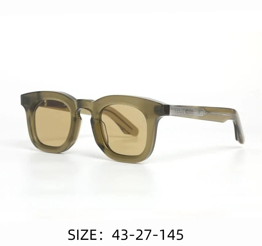 DEVAUXI Retro Round Acetate Glasses - Designer Prescription Eyewear for Men & Women, Top Quality Myopia  with Uni