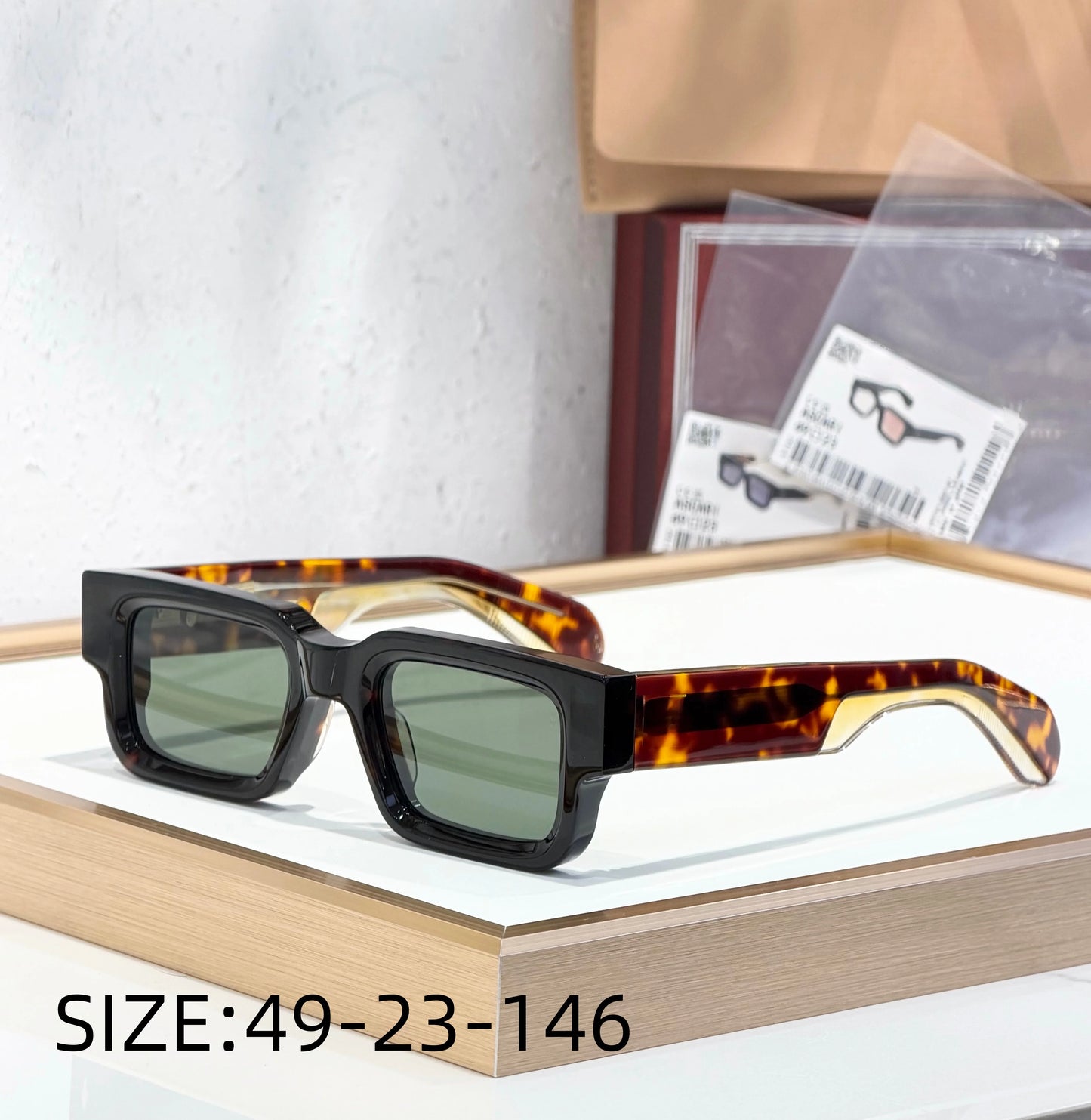 JMM ASCARI Classic Bestseller 10mm Thick Acetate Luxury Brand Handmade High Quality Sunglasses UV400 Outdoor Eyewear for Men and