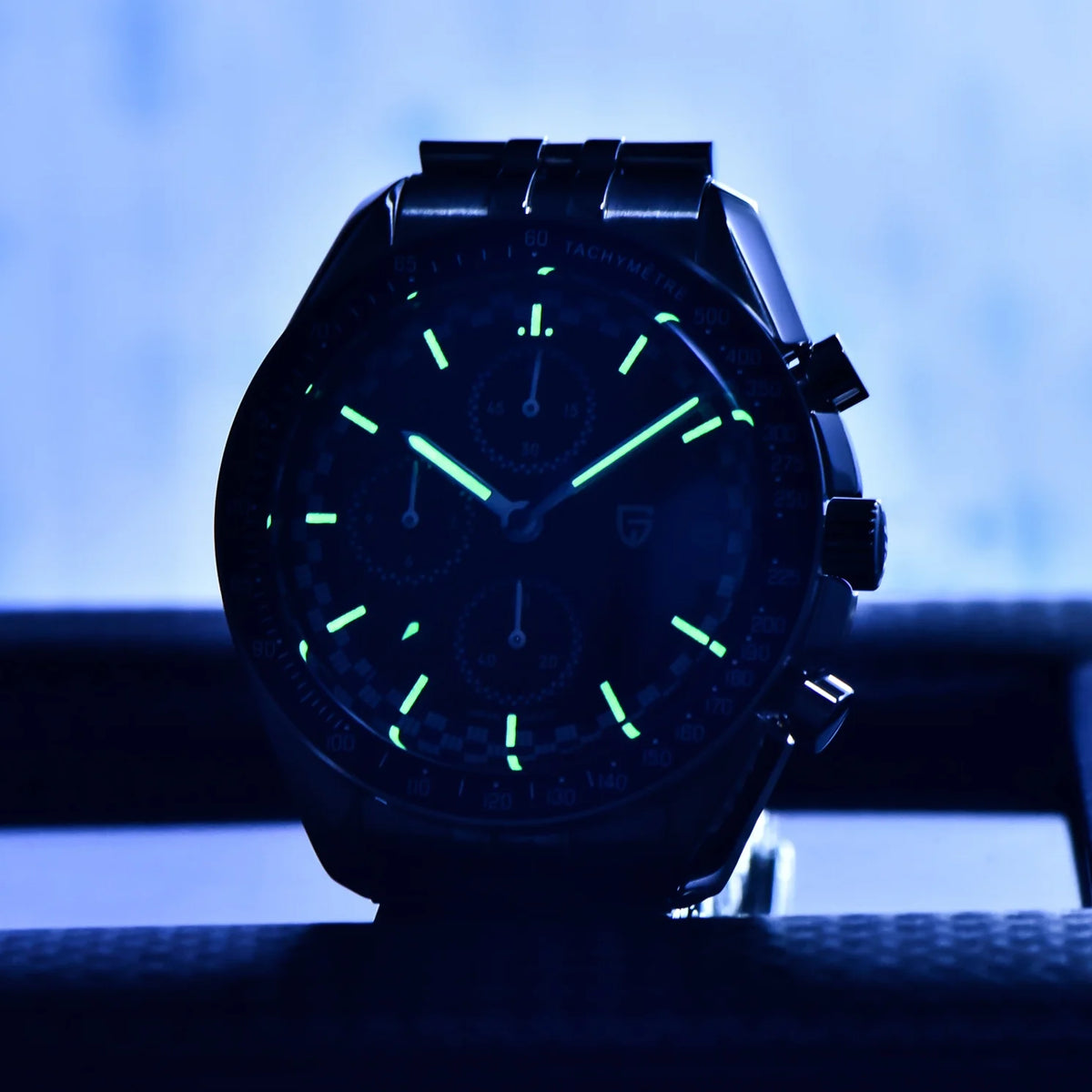 PAGANI DESIGN 500 Speedometer Quartz Luminous Man watch 316L All Steel Automatic Date Watch Japan Movt Sapphire Luxury Men watch