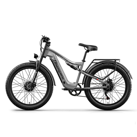Shengmilo S600 Electric Bike Dual Motor2000W  48V17.5AH Battery 26 Inch e bike Fat tire Ebike Men's Mountain Electric Bicycle
