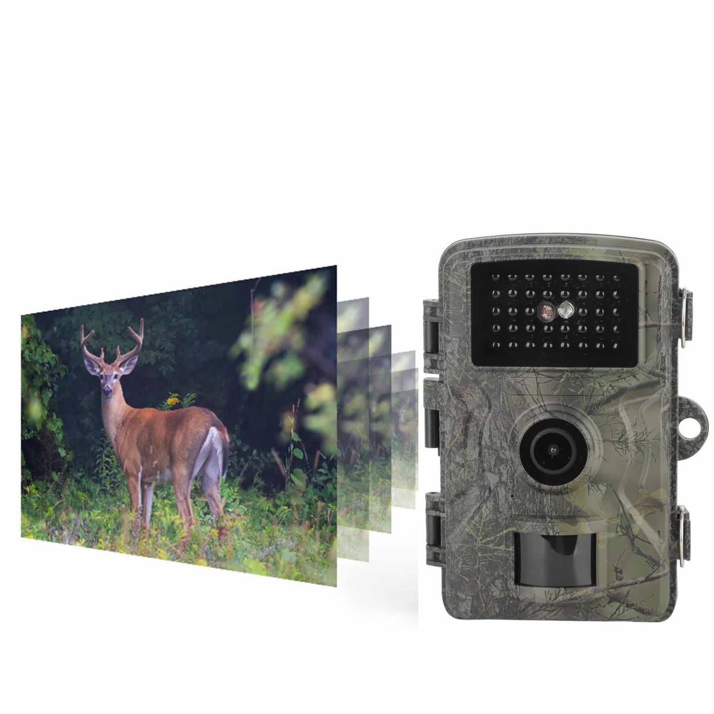 Infrared Night Vision Camera 1920x1080P Resolution 2.0inch  Display Hunting Camera Camouflage Widely Used for Home Security