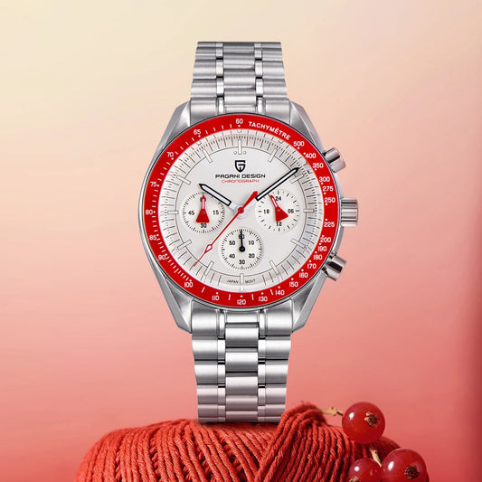 PAGANI DESIGN New Men’s Watch Chronometer Sapphire Mirror Red Quartz Watch For Men Waterproof Luminous Relogio Masculino 2026