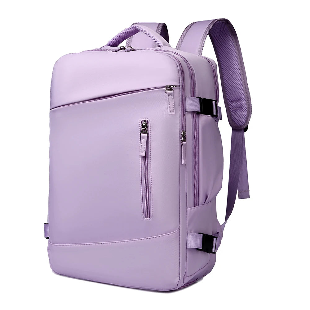Laptop Travel Backpack,with Adjustable Straps, Shoe Compartment and USB Charging Port - Perfect for School and Work Travel
