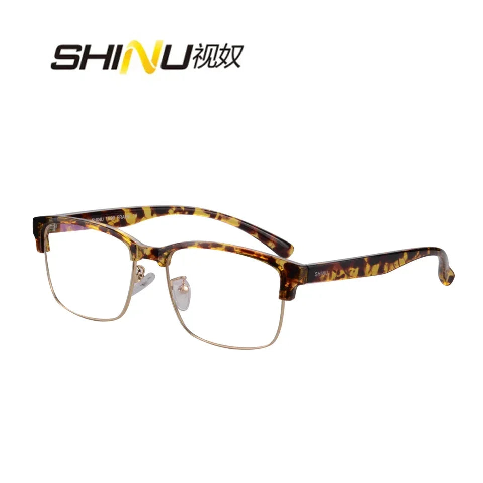 SHINU brand photochromic reading glasses man intelligent progressive multifocal lenses smart multifocal grade glasses eyepieces
