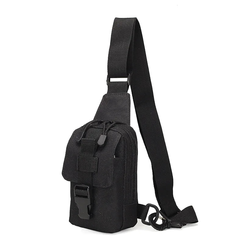 Tactical Chest Bag Outdoor Trekking Pack EDC Sports Bag Shoulder Bag Crossbody Pack Assault Pouch for Hiking Cycling Campinga