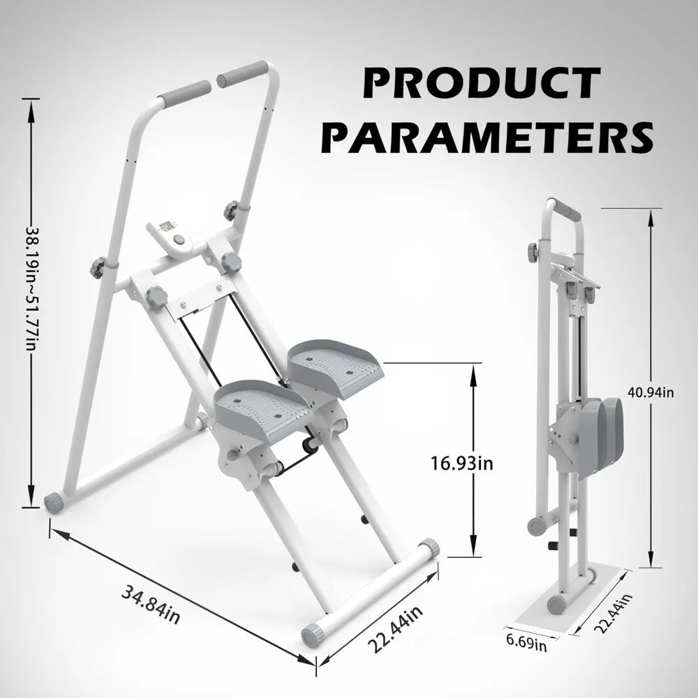 Leikefitness Stair Stepper for Home-Upgrade Vertical Climber,Folding Cardio Exercise Machine,Stair Climber for Full Body Workout