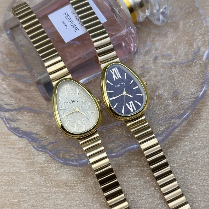 New Ladies Watches gift Snake Head Watch for Women Luxury Fashion Steel Strap Quartz Wristwatches Dropshipping Clock