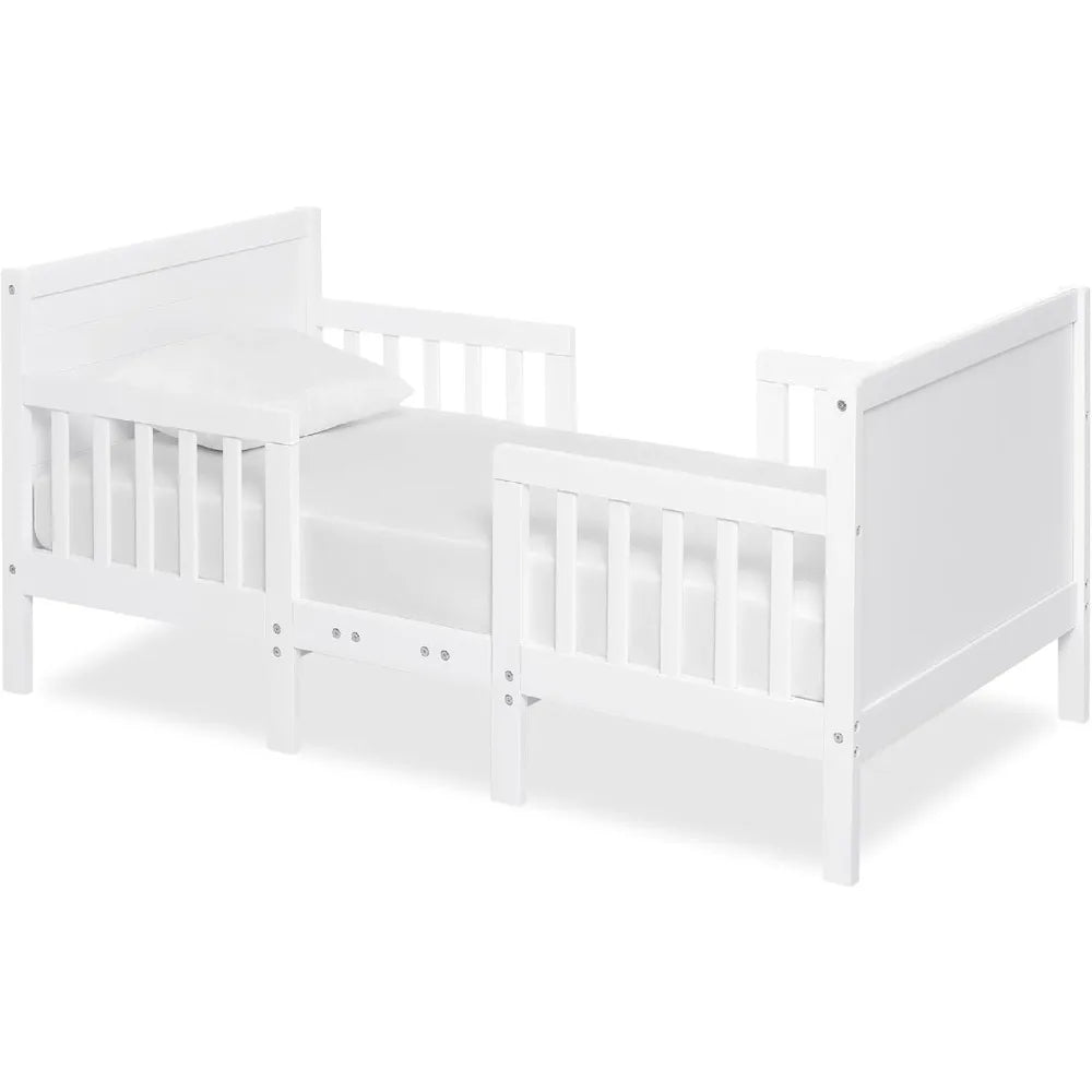 Dream On Me Hudson 3-in-1 Convertible Toddler Bed - Black and White, Greenguard Gold, JPMA Certified, Non-Toxic Finish