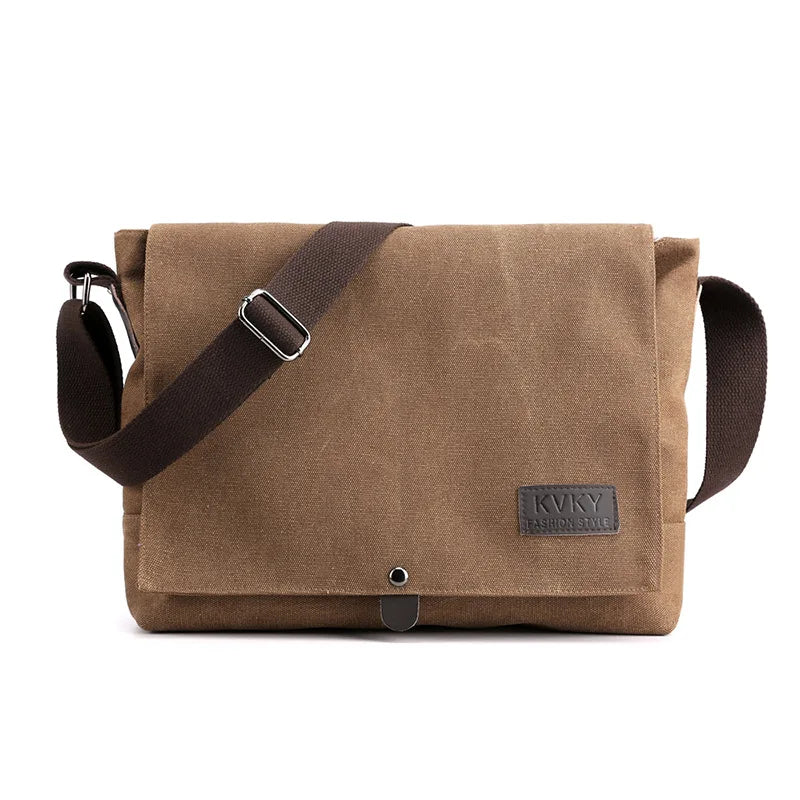 Men's messenger bag retro messenger bag men's bag canvas bag shoulder bag casual briefcase backpack tide
