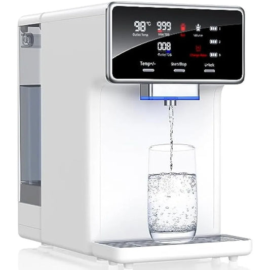 Water filter reverse osmosis system, 7-stage purification, instant heating, portable RO filtration, BPA free water purifier