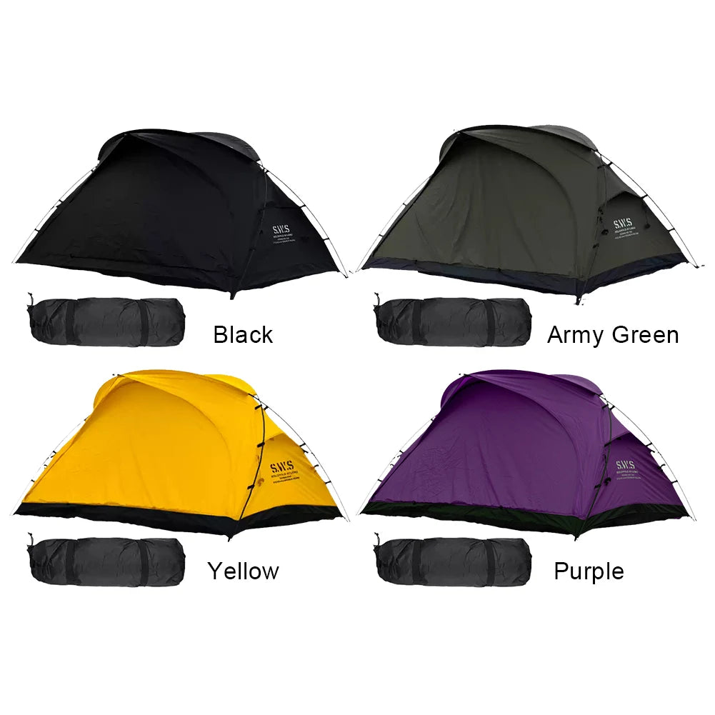 Single Layer Tent with Mosquito Net Portable Spacious Interior Double Tent Waterproof Camping Sleeping Tent for Backyard Picnic