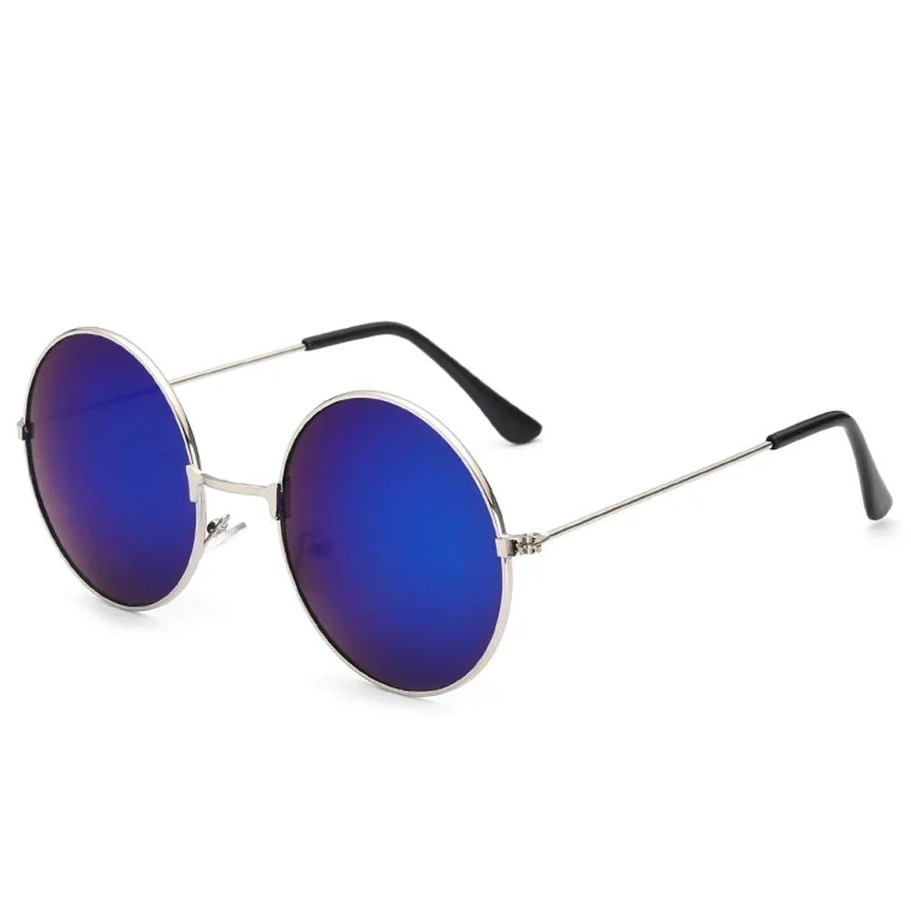 Women's Sunglasses Mens Round Ladies Fashion Mirror Glasses for Women Men Vintage UV400 Protection Sun Retro Eyewear EE09