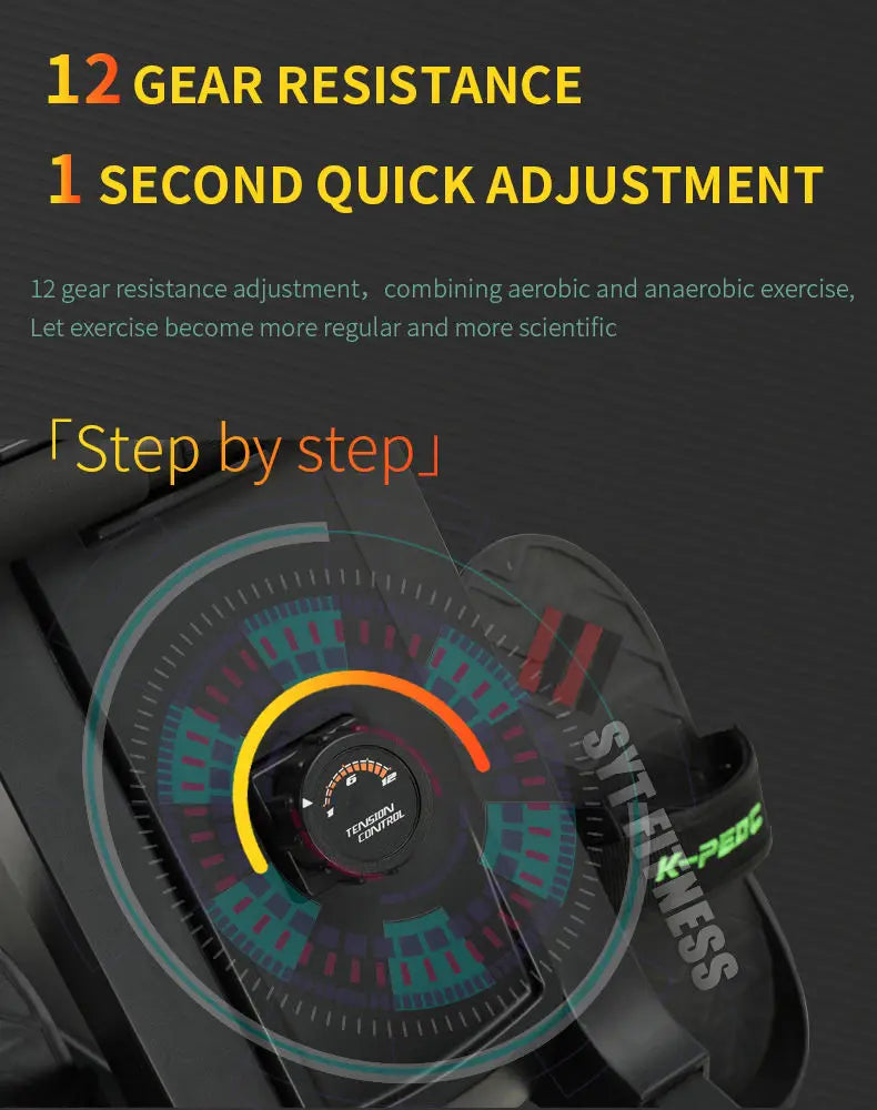 Home Fitness Adjustment Wind Resistance Rowing Machine Commercial Rowing Machine Exercise Rower