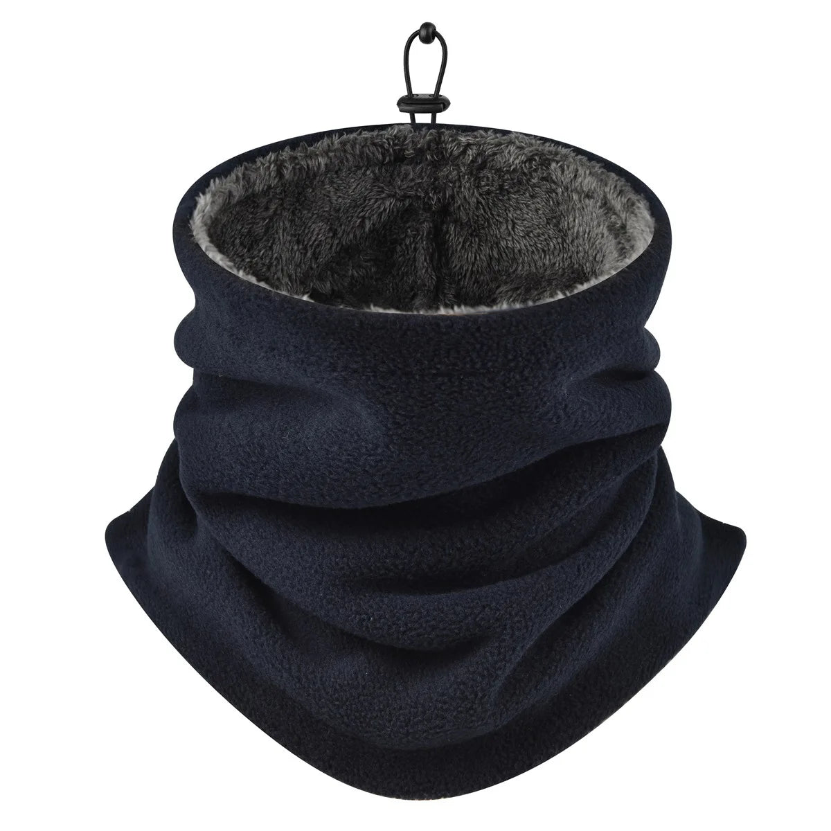 Winter Warm Neck Warmer Men Women Cycling Outdoor Hiking Skiing Fleece Mask Adjustable Drawstring Plush Soft Unisex Neck Gaiter