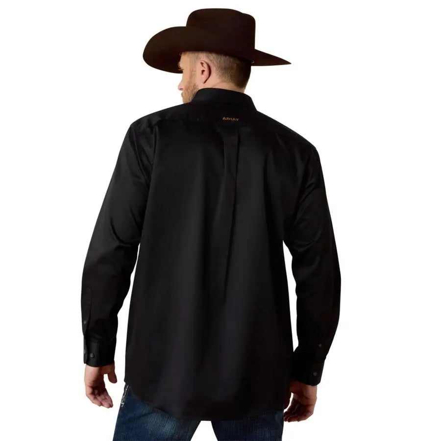 Twill Classic Fit Shirt Mens Long Sleeve Western ButtonDown