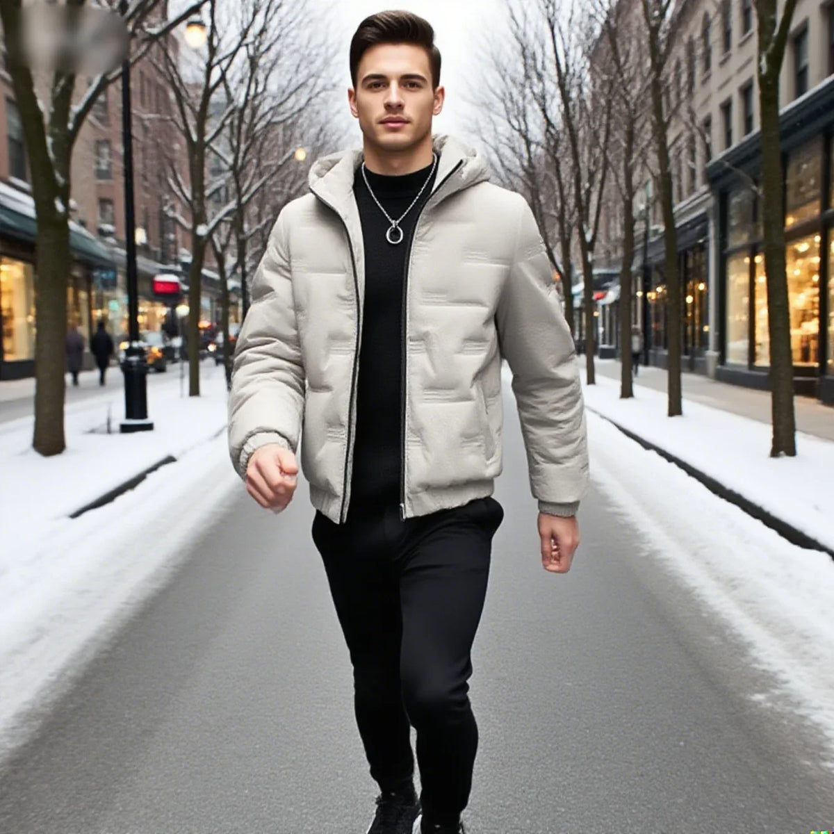 2024 Casual Autumn Winter Jacket Men Bomber Jacket Thicken Men Fashion Clothing Streetwear Cotton Padded Jacket Slim Fit Coat