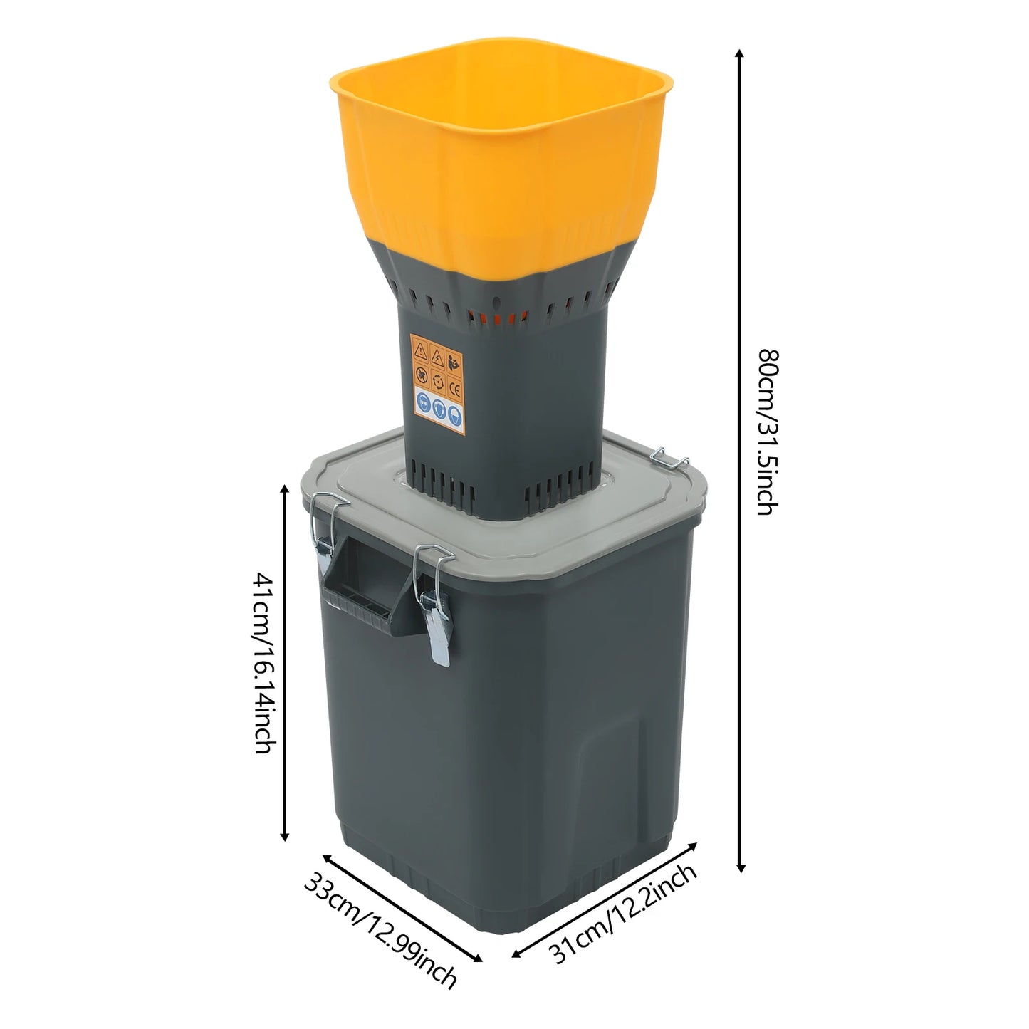 Electric Grain Grinder 30L/7.92gal Grain Mill Pp Food Grinder Mill Pulverizer Powder Machine for Grain Spice Corn