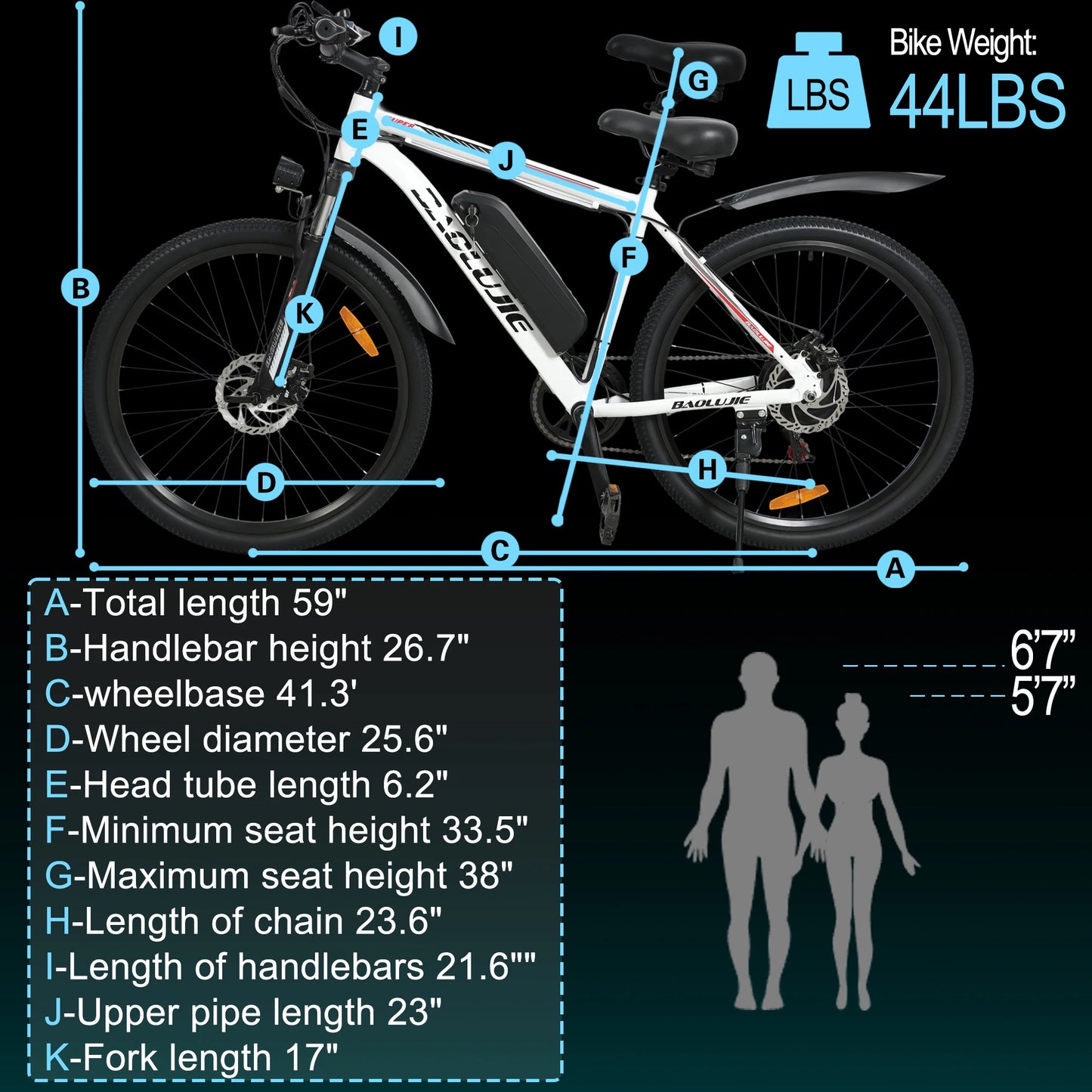 BAOLUJIE S1 Electric Bike for Adults 1000W Motor E bike 70 Miles Rang 28MPH Removable Battery Electric Bicycles【1 Year Warranty】