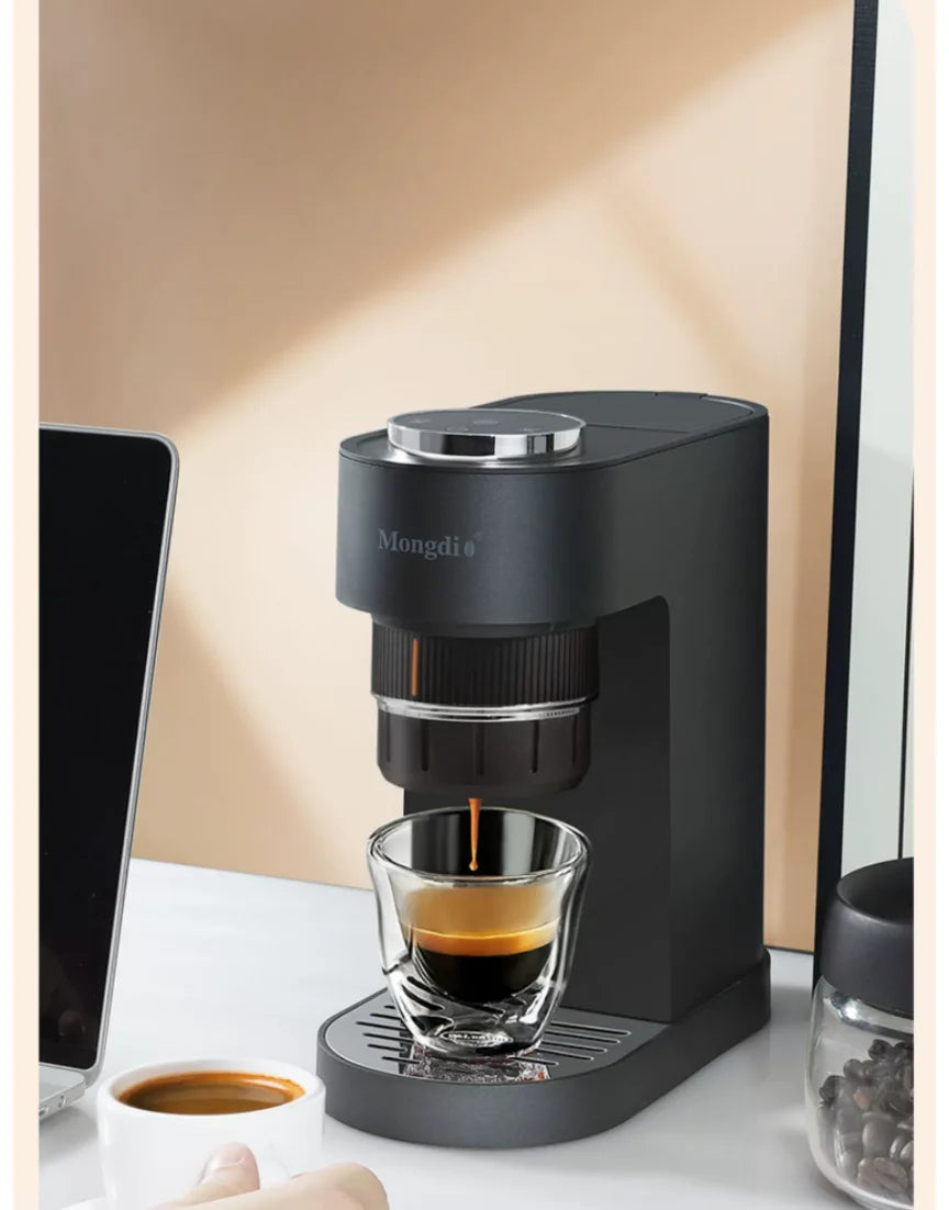 Lovfe Portable Professional Semi-Automatic Espresso Maker Milk Frother Electric Coffee Machine for Household Plastic Housing