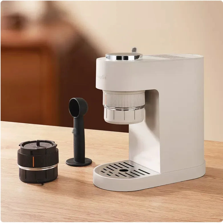 Lovfe Portable Professional Semi-Automatic Espresso Maker Milk Frother Electric Coffee Machine for Household Plastic Housing