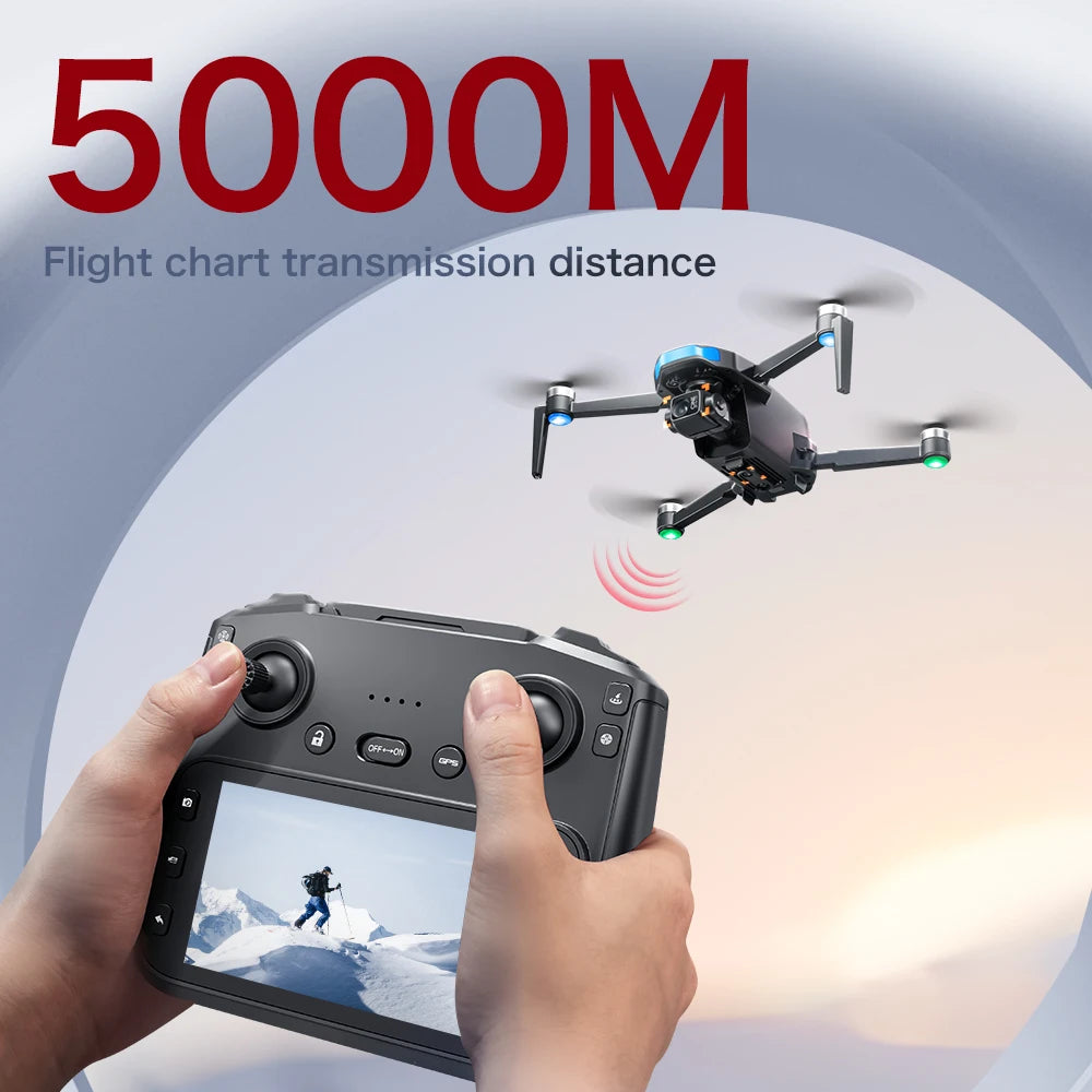 2025S-X1 MAX GPS Drone 4K Professional HD Camera 3-Axis Gimbal 5G Digital image transmission Large Screen FPV Dron RC Quadcopter