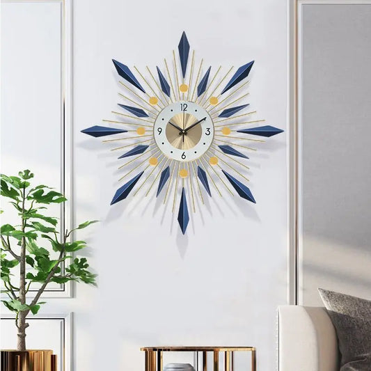 Luxury Wall Clocks Modern Scandi & Oriental Styles - Wrought Iron for Living Room, Bedroom, Dining