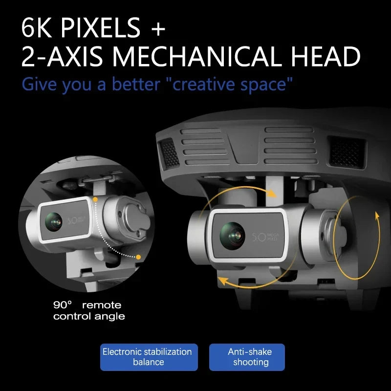 4DRC F4 Drone GPS 8K Professinal HD Mechanical Gimbal Camera System Supports TF Card FPV Drones Quadcopter RC Distance 2km Toy