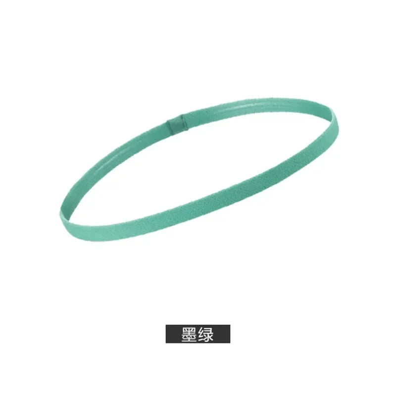 5Pcs Candy Color Women Men Yoga Hair Bands Sports Headband Girls Sport Anti-slip Elastic Rubber Sweatband Football Running