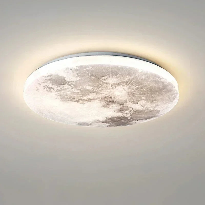 Modern Moon Wall Lamp Creative LED Living Room Bedroom Lamp Home Decoration Moon Starry Sky Ceiling Lamp