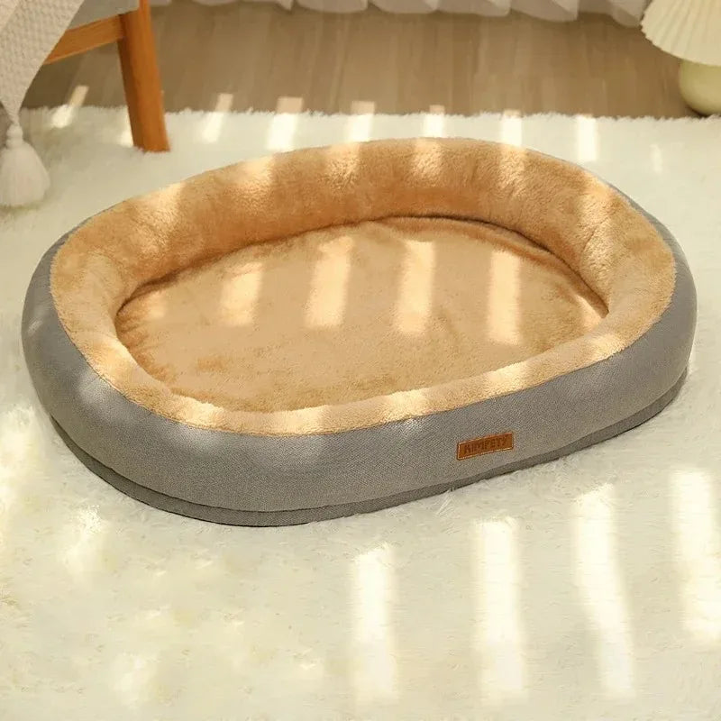 Warm Puppy Bed for Winter Cats Plush Goods Fluffy Beds Pet Accessories Houses Cushions Habitats Dog Mat Basket Supplies Kitten