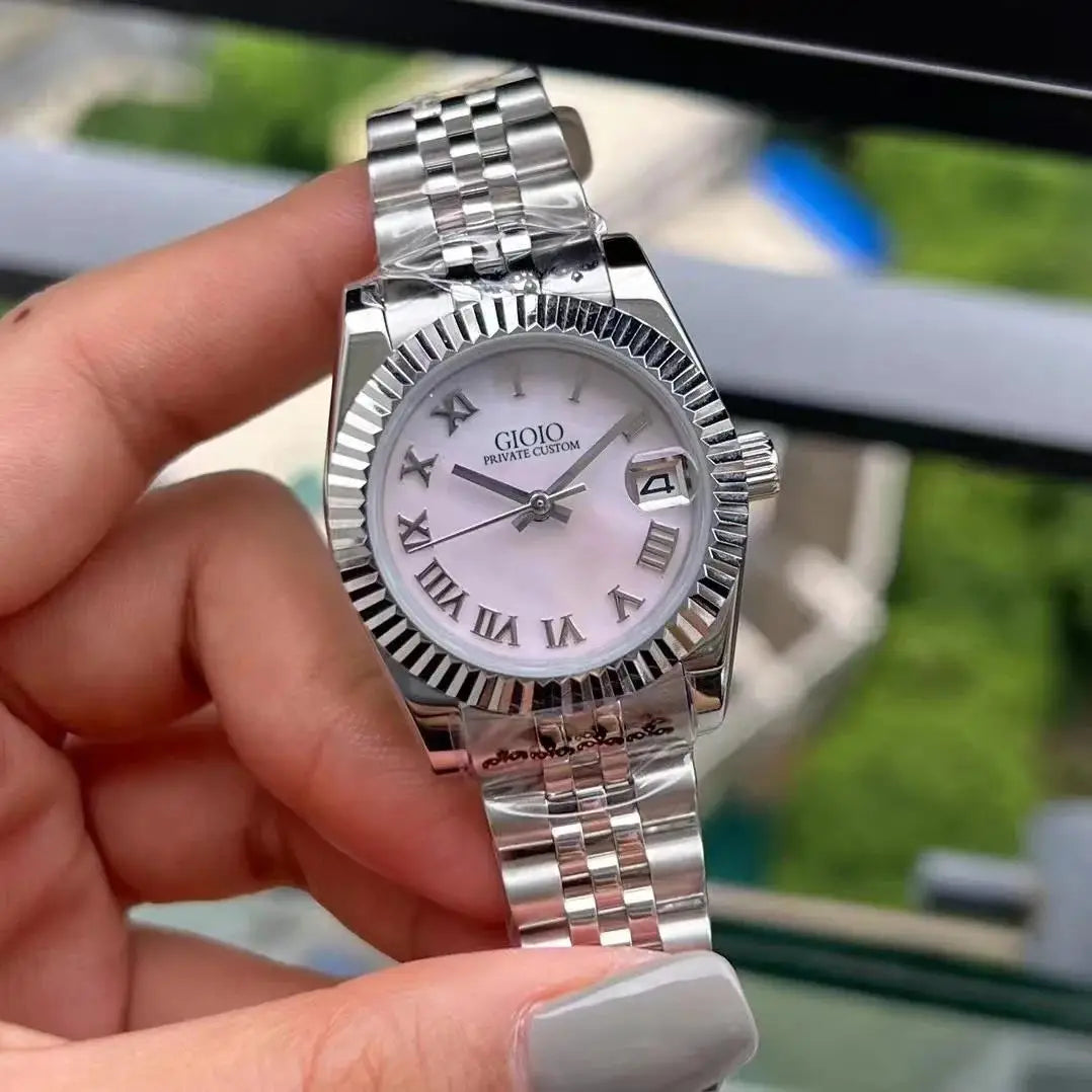 Luxury Automatic Watch for Women Mechanical Watches 904L Stainless Steel Black Blue Rose Gold 31mm