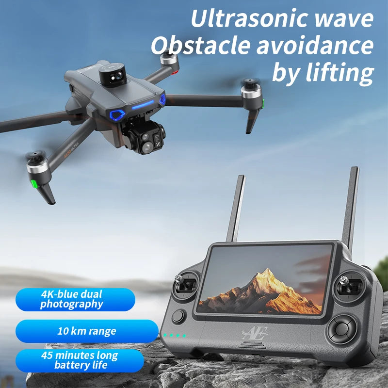 AE30 HD 8K Aerial Photography Drone with Three-Axis Gimbal GPS Automatic Return Remote Control Three-Axis Gimbal RC Quadcopter