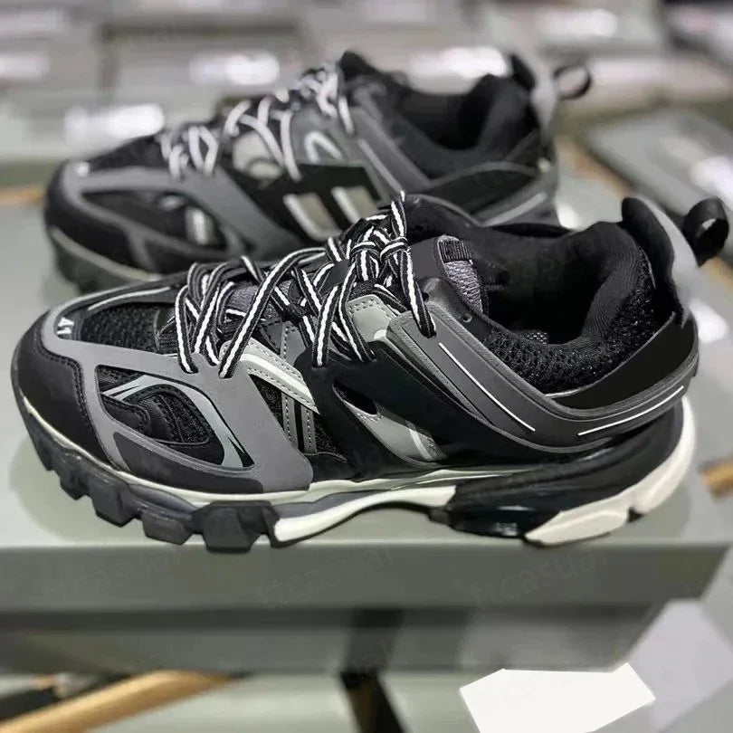 Designer Tracks 3 3.0 Men Women Casual Shoes Paris Triples White Black Pink Grey Beige Sneakers Brand 18ss Tess.S. Gomma