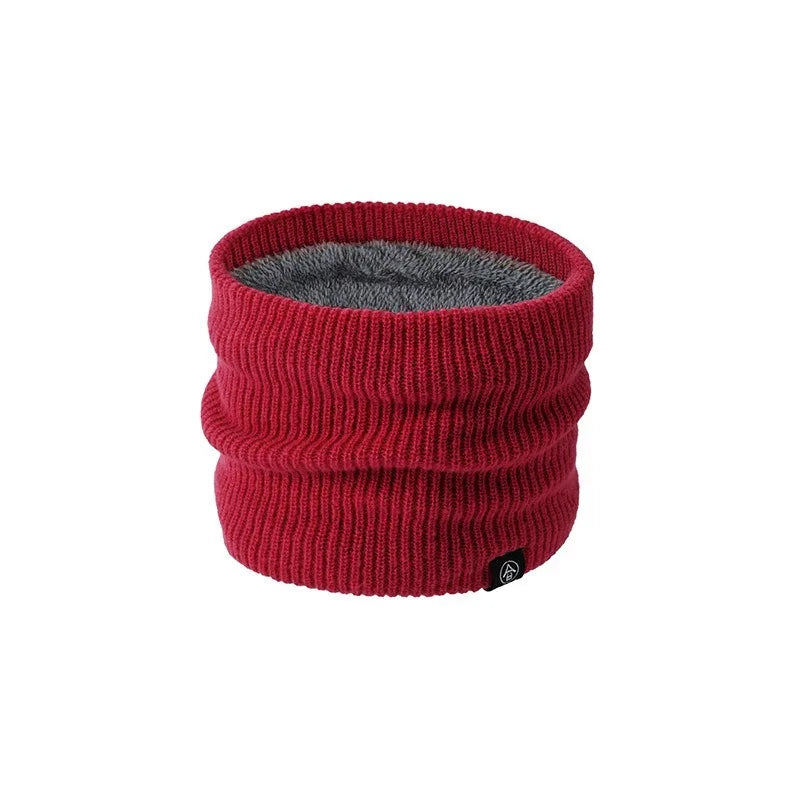 Outdoor Cycling Face Cover Unisex Fleece Lined Thickened Neck Gaiter for Winter Versatile Knitted Neck Warmer WBr01