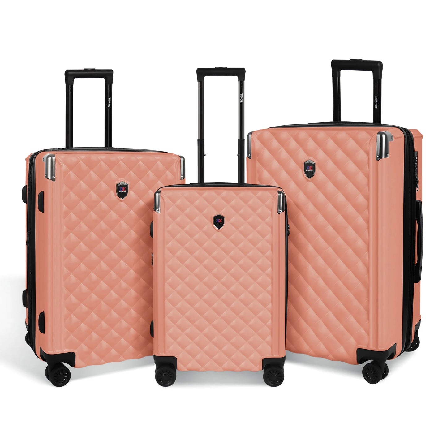 Hardshell Luggage Set 3 Piece  ABS Suicase Set Lightweight Expandable Suitcase with Spinner Wheels & TSA Lock