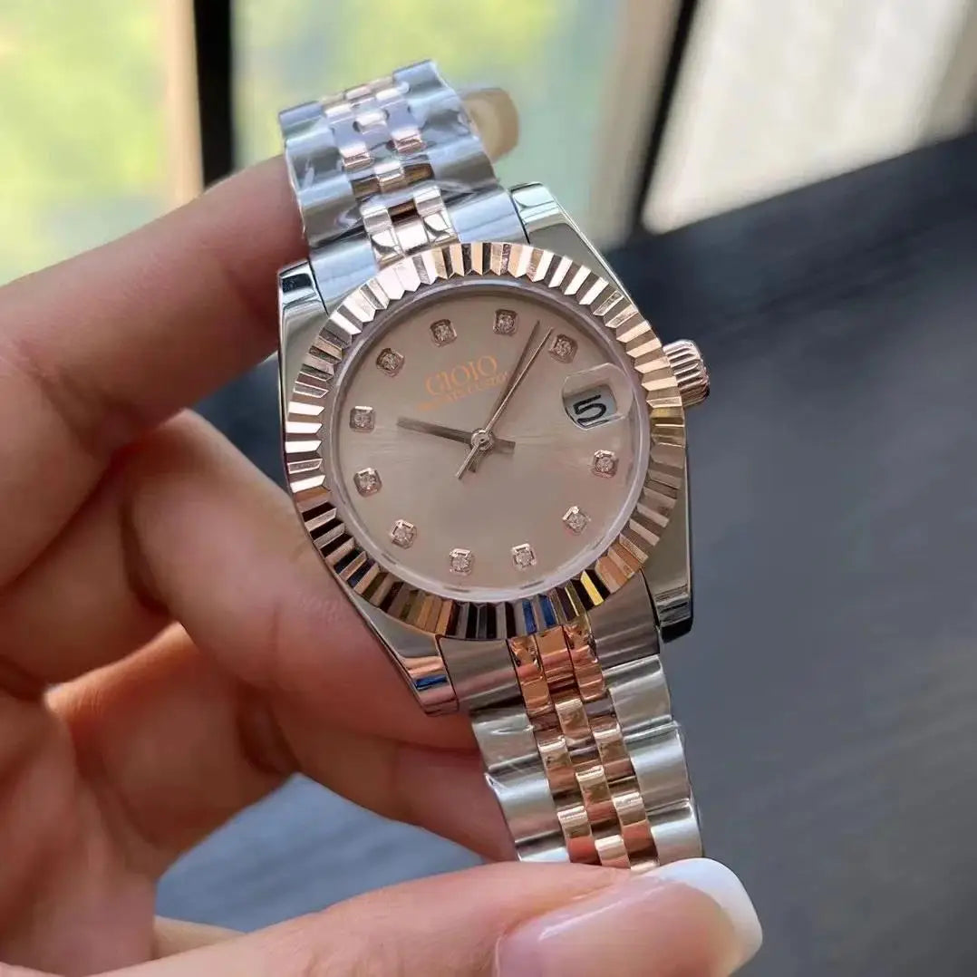 Luxury Automatic Watch for Women Mechanical Watches 904L Stainless Steel Black Blue Rose Gold 31mm
